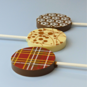 Tartan Chocolate Lolly