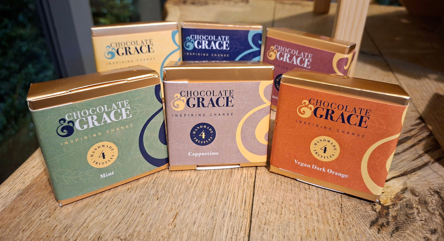 2 x Box of Four Handmade Truffles