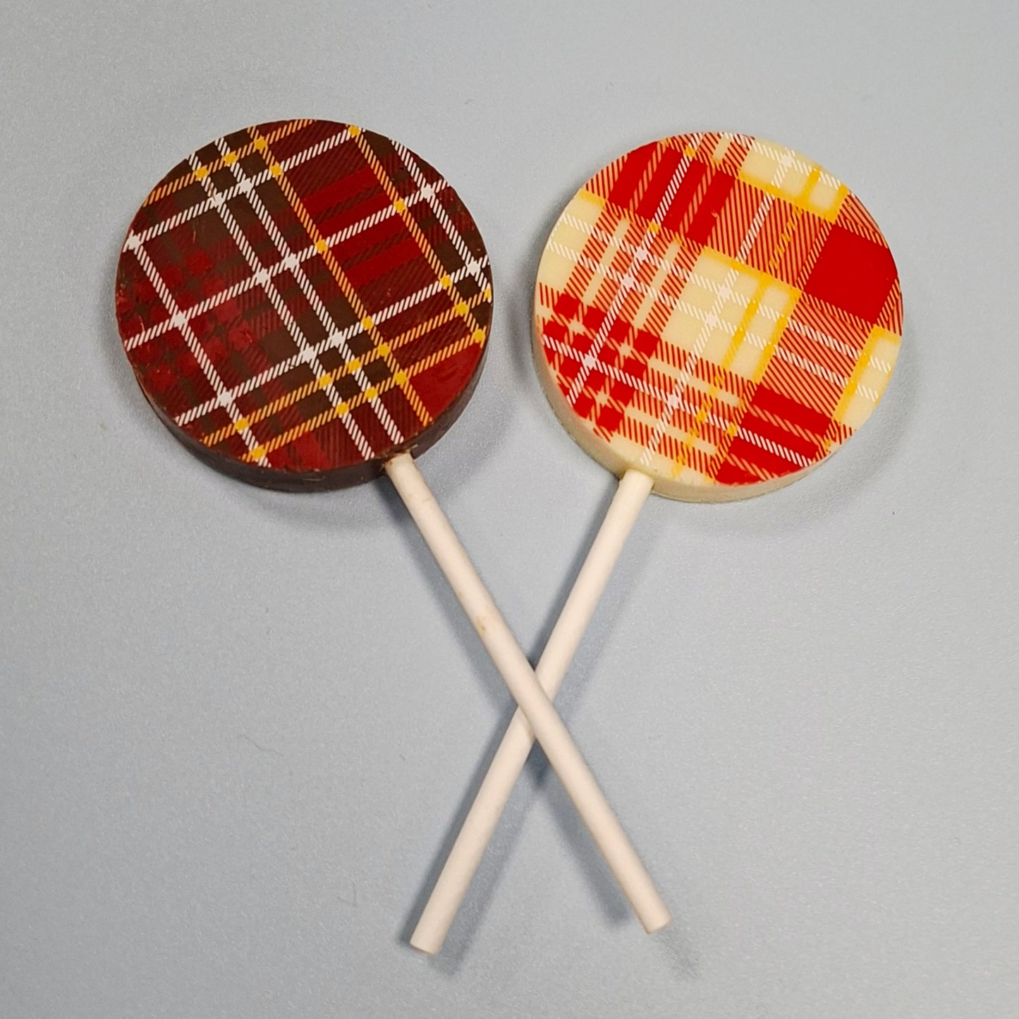 Tartan Chocolate Lolly