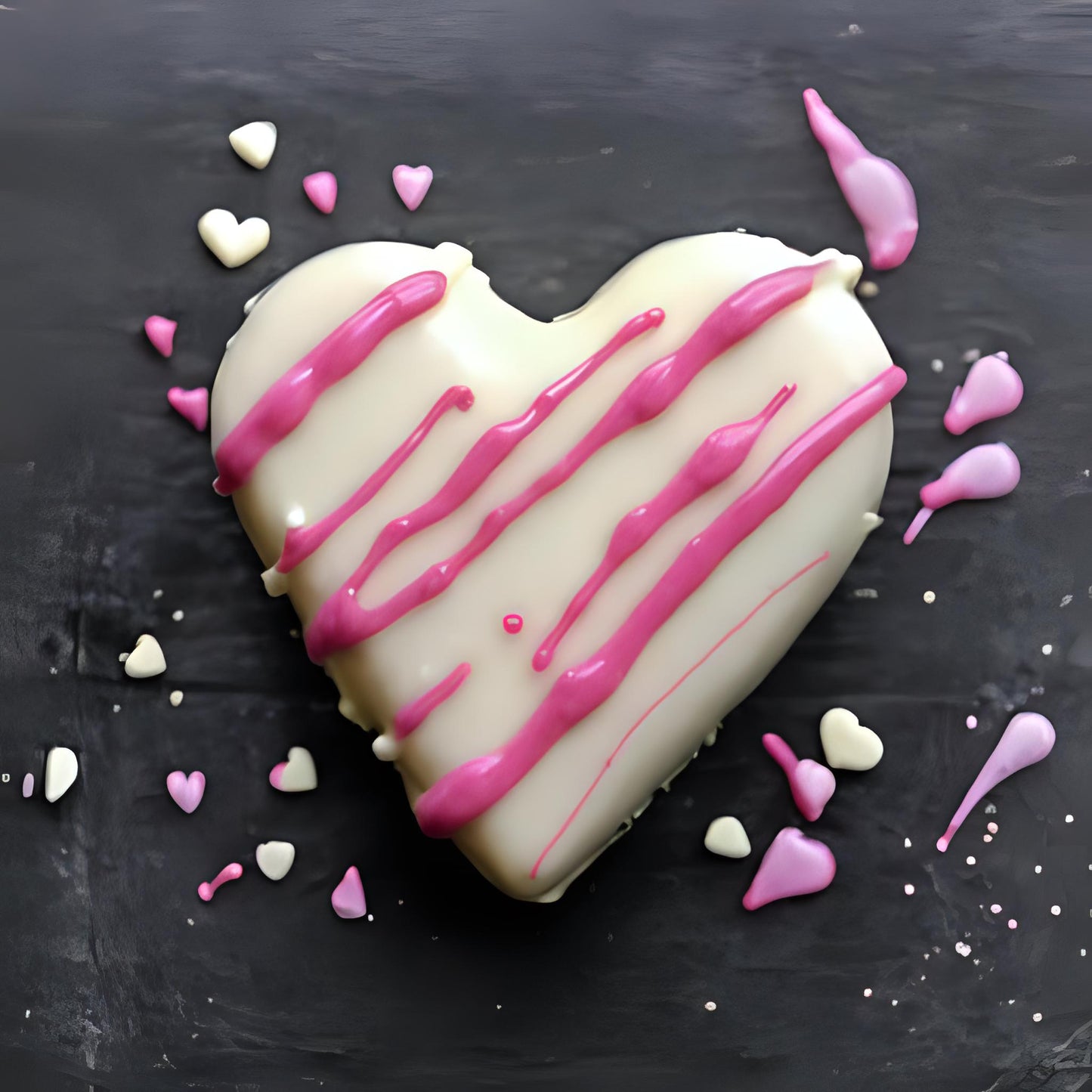 White & Ruby Passionfruit Hearts